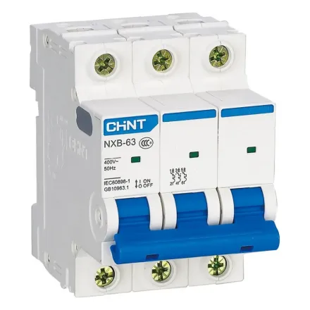 Автоматический выключатель CHINT NXB-63 3P 16A C 6kA