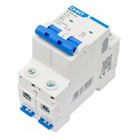 Автоматический выключатель CHINT NXB-63S 2P 6A C 4,5kA