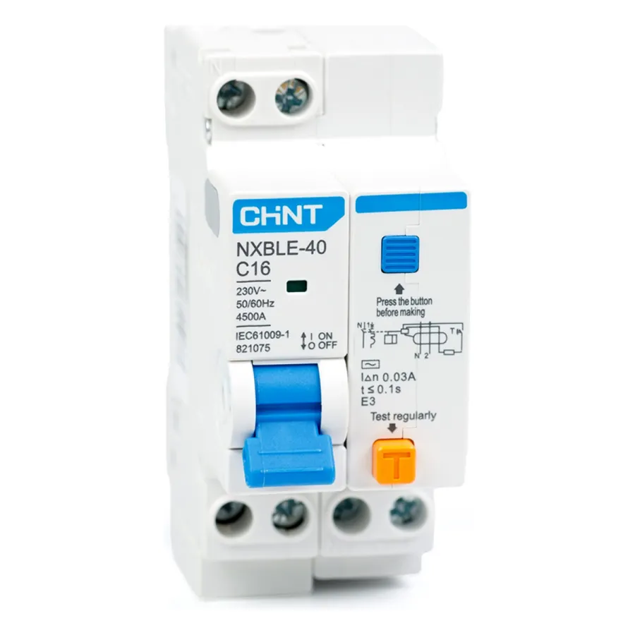 CHINT NXBLE-40 1P+N, 16 А — автоматика және қорғаныс