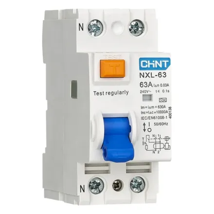 Устройство защитного отключения CHINT NXL-63 6kA 1P+N 40A 30mA AC