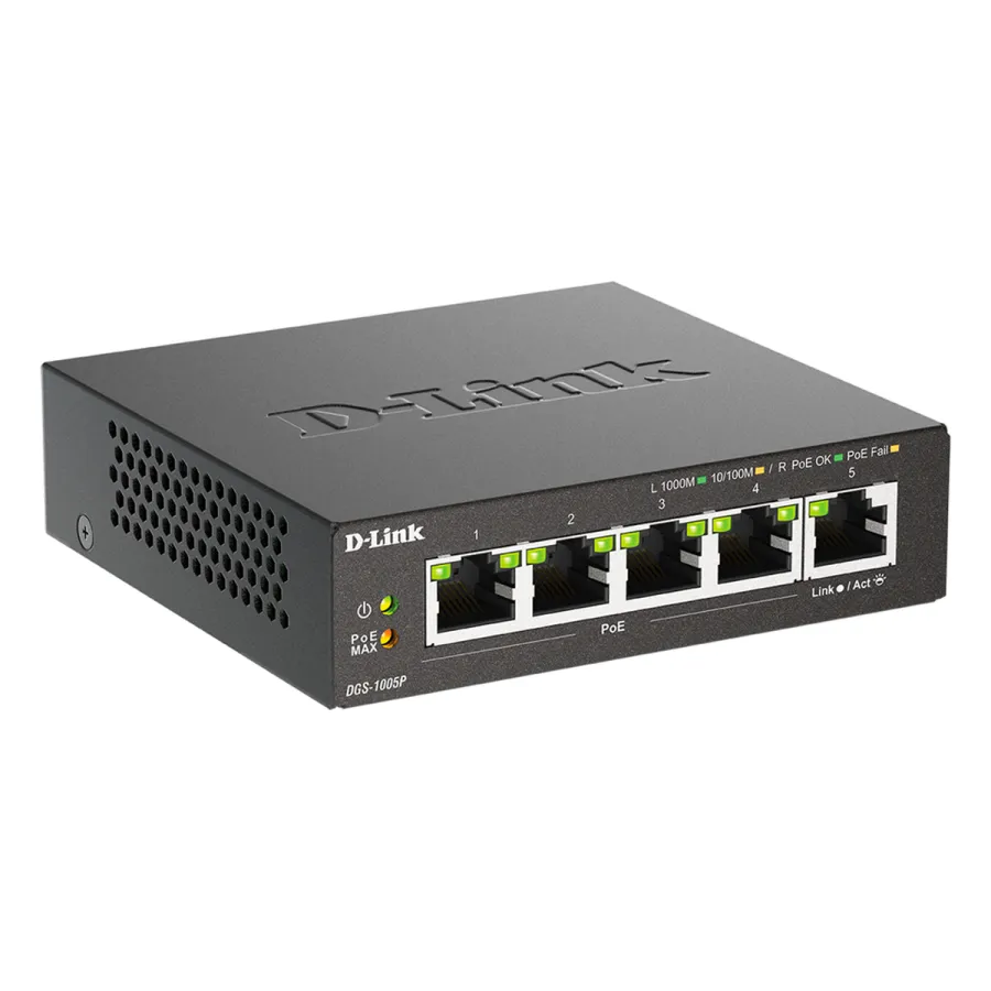 Коммутатор D-Link DGS-1005P/B3A