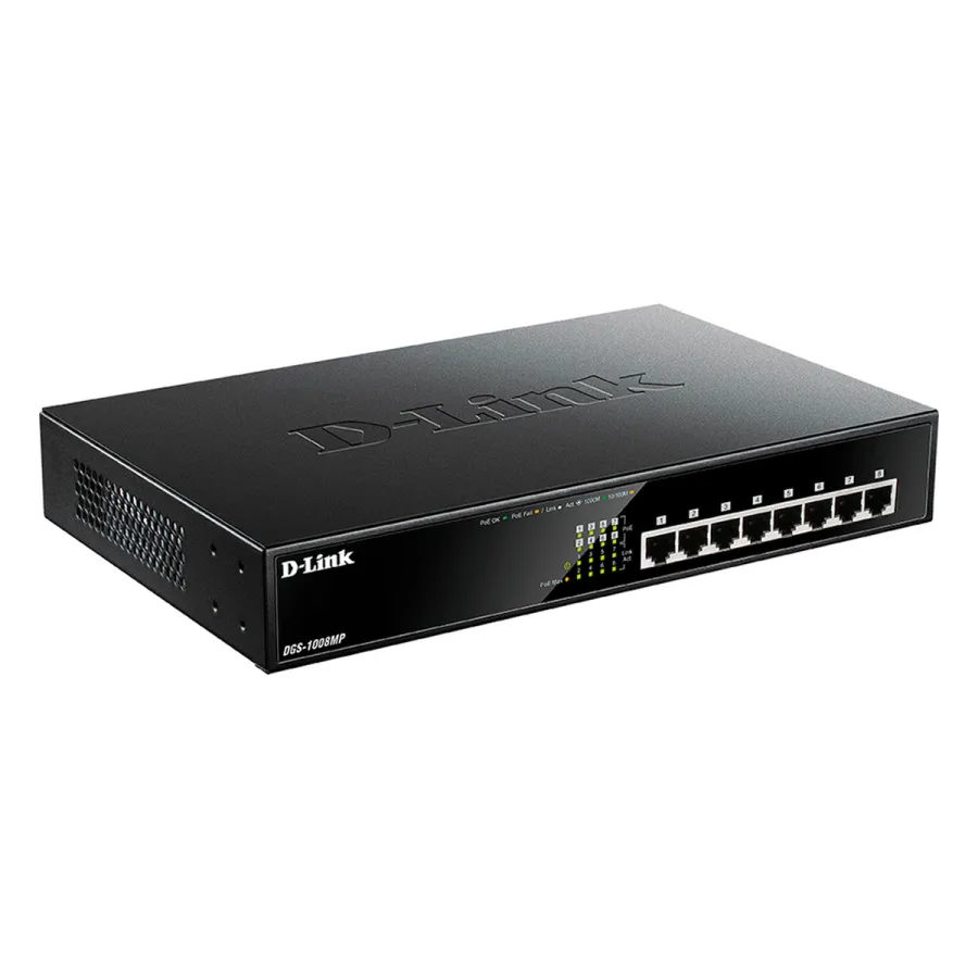 Коммутатор D-Link DGS-1008MP/B1A