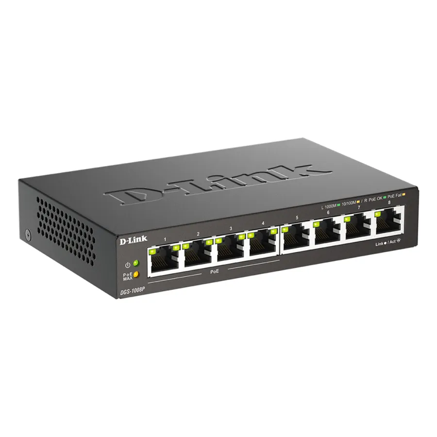 D-Link DGS-1008P/F3A — коммутаторлар