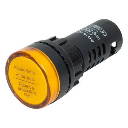 Лампа светодиодная универсальная Deluxe AD16-22D 220V AC/DC (желтая)