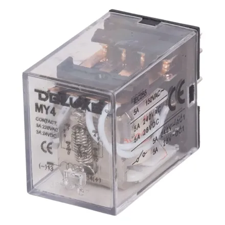 Реле промежуточное Deluxe MY4 24V AC