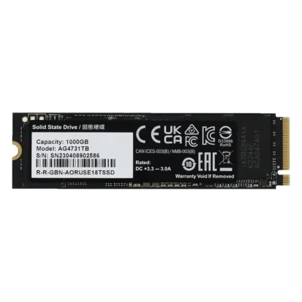 Твердотельный накопитель внутренний Gigabyte 7300 AORUS AG4731TB N 1TB M.2 2280 PCI-E 4.0x4 w/o heat
