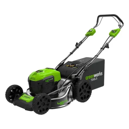 Газонокосилка аккумуляторная Greenworks 40V 46 см бесщеточная самоходная c 1хАКБ 4 Ач и ЗУ