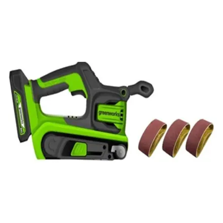 Ленточная шлифовальная машина бесщеточная аккумуляторная Greenworks G24BS 24 V без АКБ и ЗУ