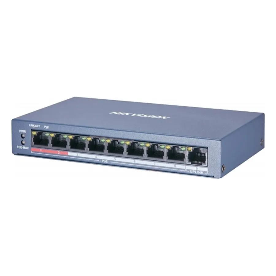 Коммутатор Hikvision DS-3E0109P-E/M(B)