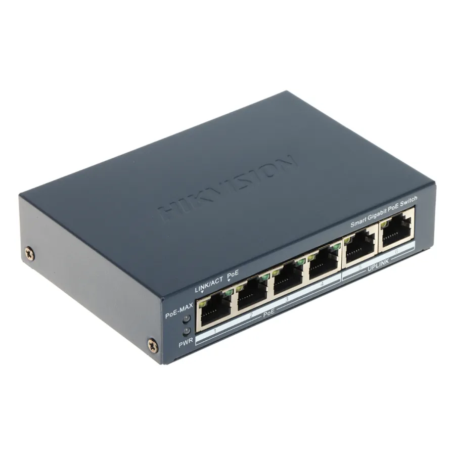Коммутатор Hikvision DS-3E1506P-EI/M-4P1T1F