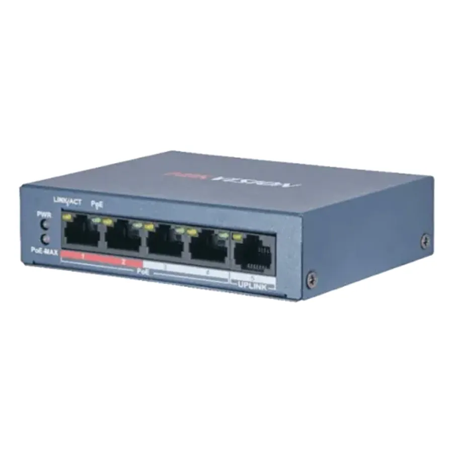 Коммутатор Hikvision DS-3E0105P-E(B)