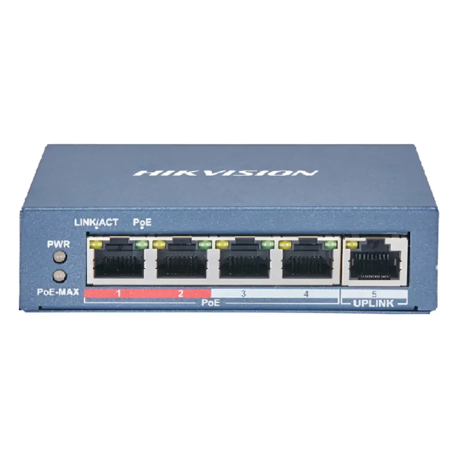 Hikvision DS-3E0105P-E(B), артикул DC00000001701 — коммутаторлар