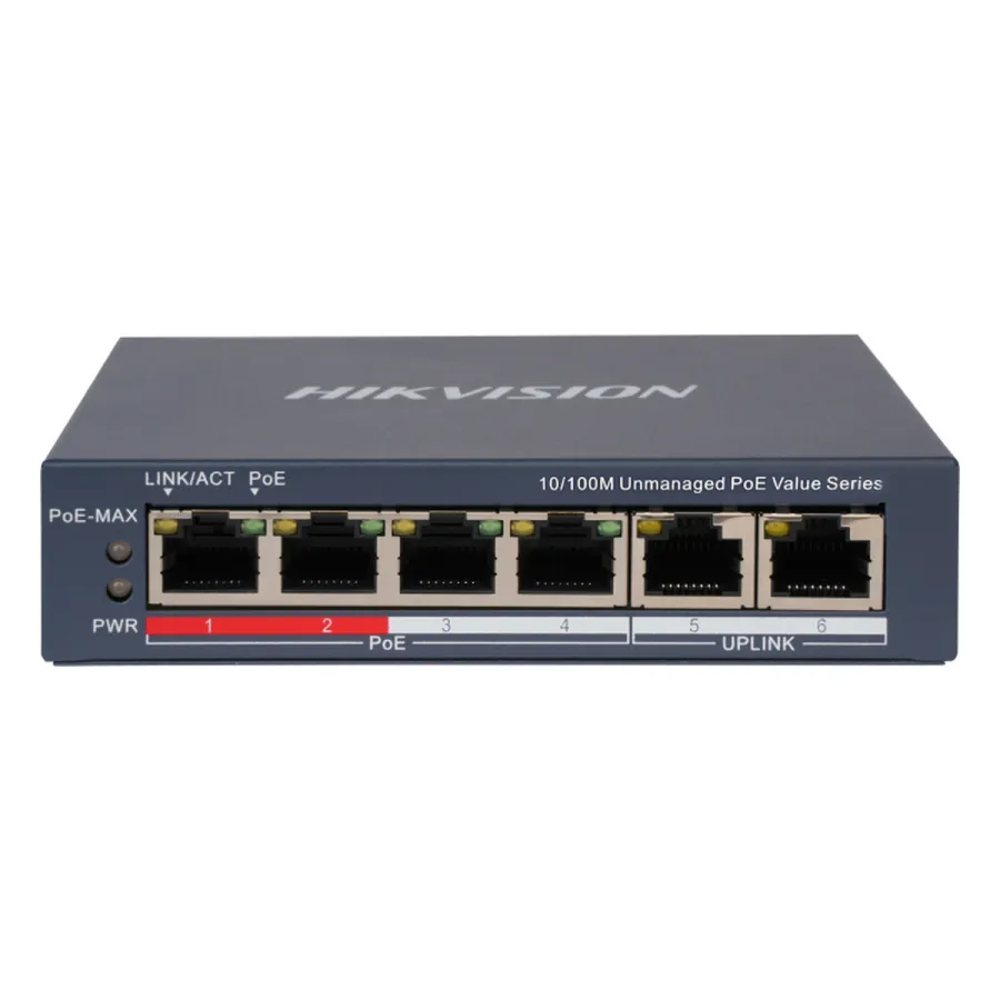 Hikvision DS-3E0106P-E/M(B), артикул INT0000007909 — коммутаторлар