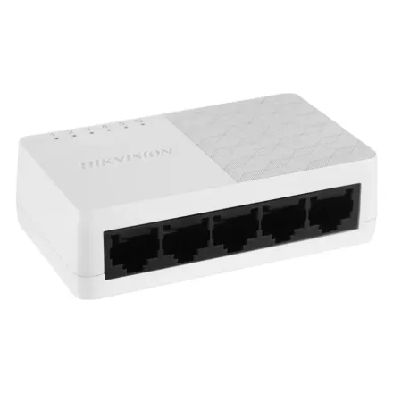 Hikvision DS-3E0505D-O Коммутатор 5-портовый, пластиковый корпус SOHO