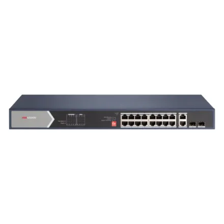 Hikvision DS-3E0520HP-E Коммутатор 16-портовый неуправляемый Hi-PoE