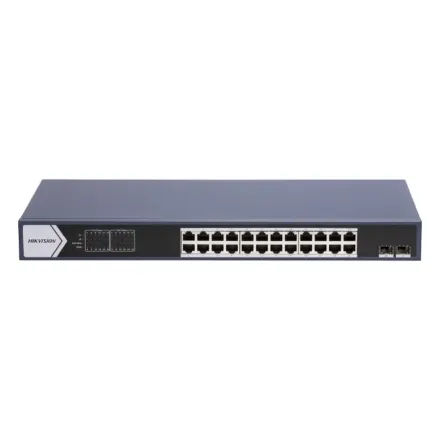 Hikvision DS-3E0526P-E/M (B) Коммутатор 24-портовый неуправляемый PoE