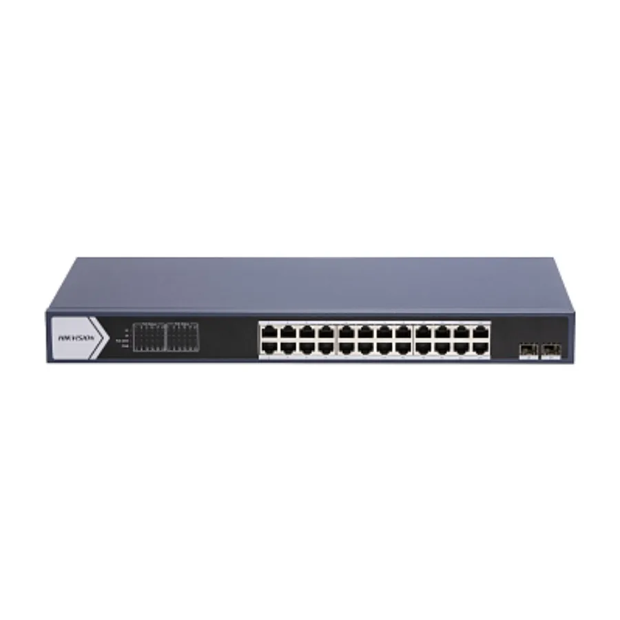 Hikvision DS-3E0526P-E/M Коммутатор 24-портовый неуправляемый PoE