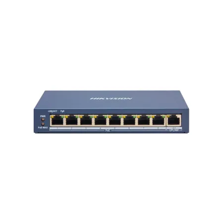 Hikvision DS-3E1309P-EI (B) Коммутатор 8-портовый PoE, управление через Hik-Partner Pro
