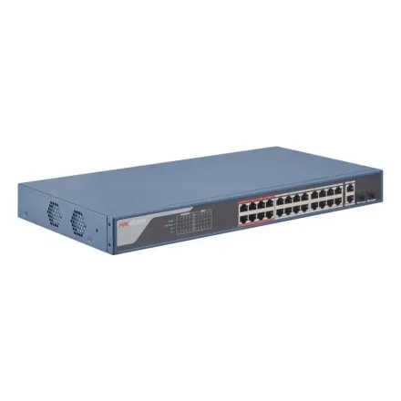Hikvision DS-3E1326P-EI/M Коммутатор 24-портовый PoE, управление через Hik-Partner Pro
