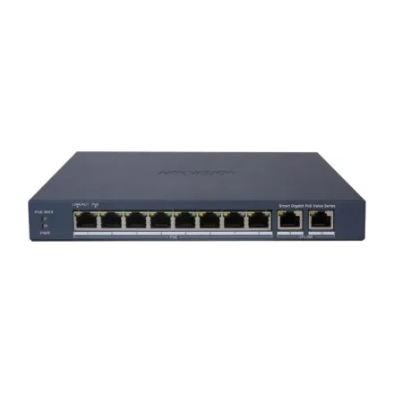 Hikvision DS-3E1510P-EI/M Коммутатор 8-портовый неуправляемый PoE