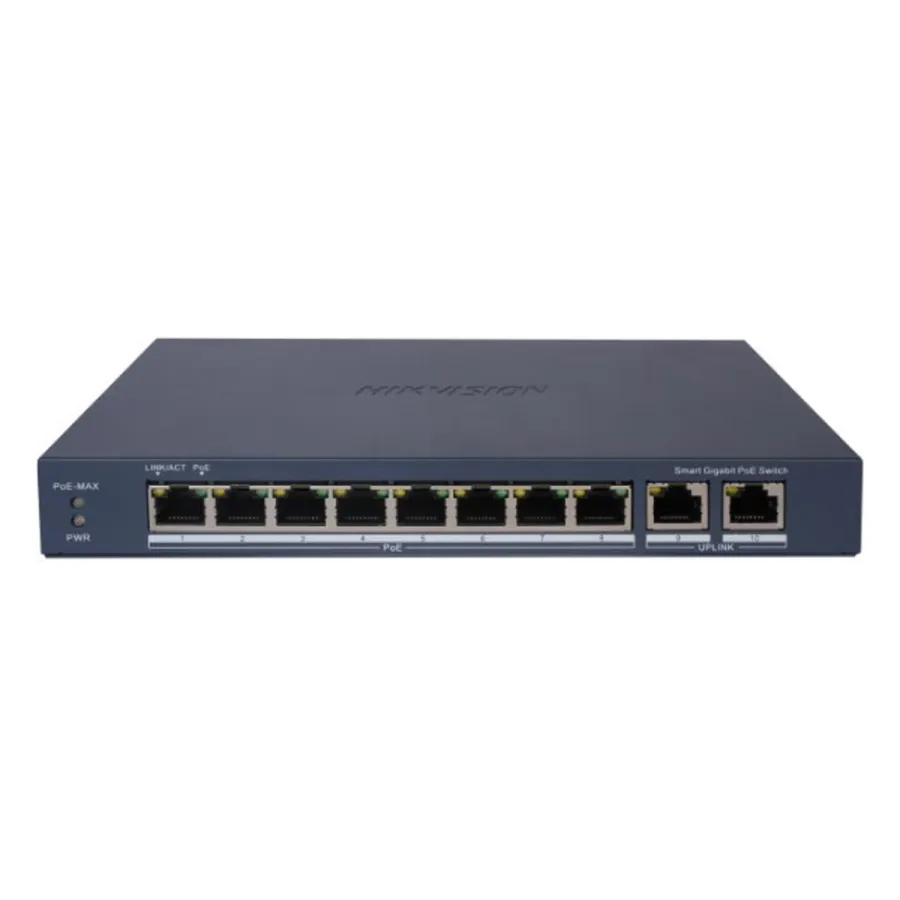 Hikvision DS-3E1510P-EI/M-8P2F — коммутаторлар