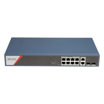 Hikvision DS-3E1512HP-SI-8P2T2F Коммутатор 8-портовый PoE
