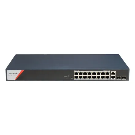 Hikvision DS-3E1520HP-SI-16P2T2F Коммутатор 16-портовый PoE