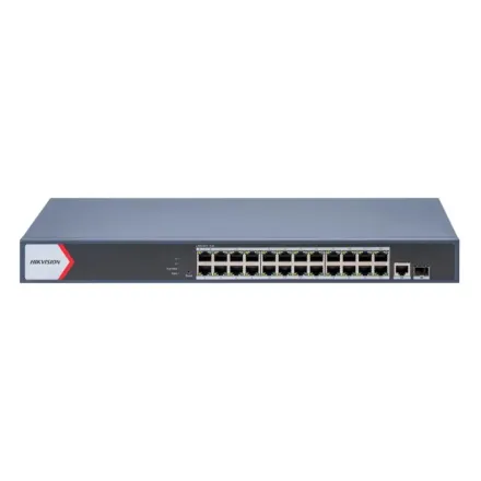 Hikvision DS-3E1526P-EI Коммутатор 24-портовый неуправляемый PoE
