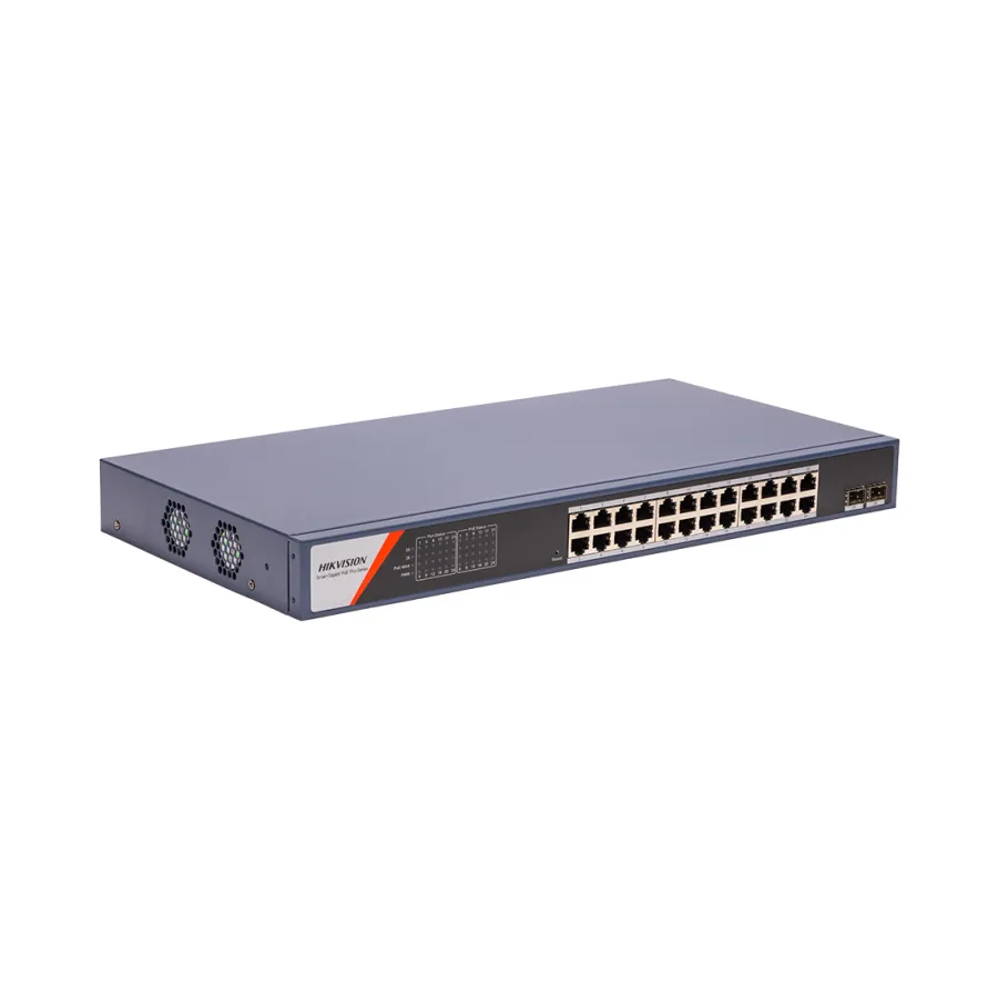 Hikvision DS-3E1526P-SI-24P2F Коммутатор 24-портовый PoE