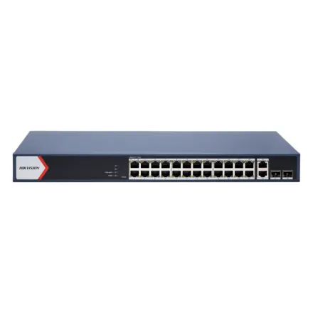 Hikvision DS-3E1528P-EI/M Коммутатор 24-портовый PoE