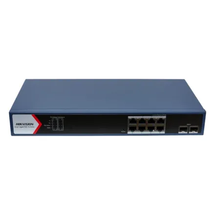 Hikvision DS-3E1710HP-SI-8P2X Коммутатор 8-портовый PoE