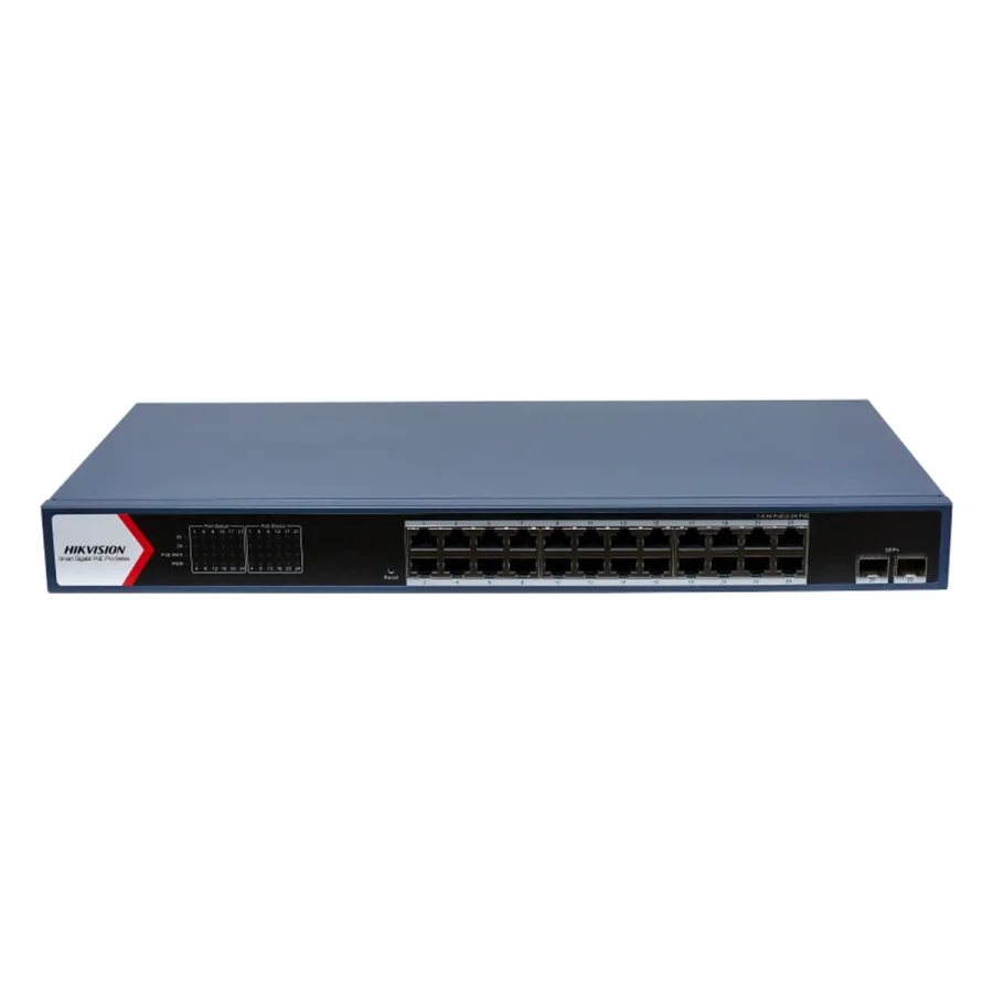 Hikvision DS-3E1726HP-SI-24P2X Коммутатор 24-портовый PoE