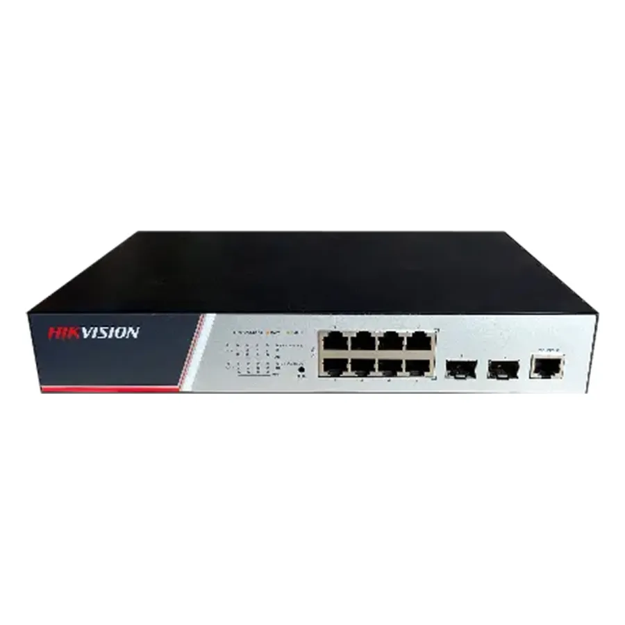 Hikvision DS-3E2510P(B) Коммутатор 8-портовый управляемый PoE