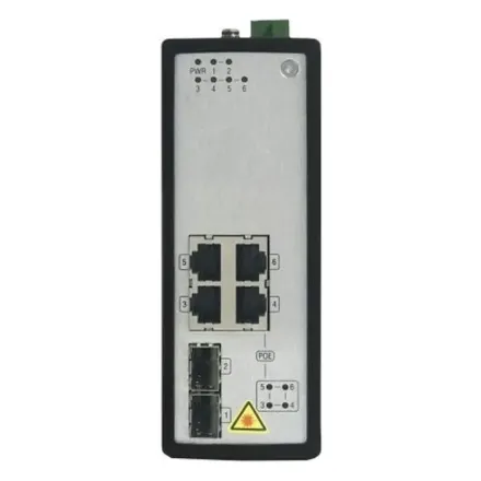 Hikvision DS-3T0506P Промышленный 4-портовый неуправляемый коммутатор PoE