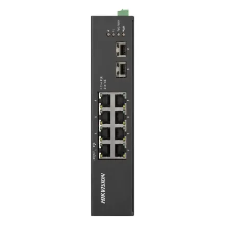 Hikvision DS-3T0510HP-E/HS Промышленный 8-портовый неуправляемый коммутатор Hi-PoE