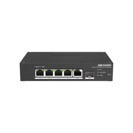 Hikvision DS-3T1306P-SI/HS Промышленный 4-портовый управляемый коммутатор Hi-PoE, HPP 