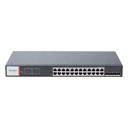 Hikvision DS-3T1528HP-SI-24P4F Промышленный 24-портовый управляемый коммутатор Hi-PoE