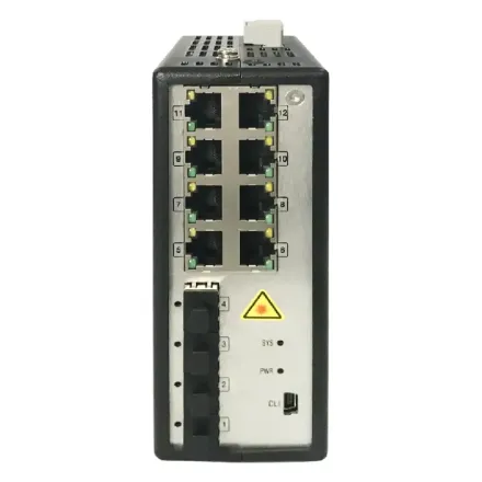 Hikvision DS-3T3512P Промышленный 8-портовый управляемый коммутатор PoE