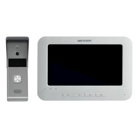 Hikvision DS-KIS205T (Grey) Комплект DS-KB2421-IM (вызывная панель) + DS-KH2220-S (монитор 7“)