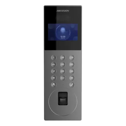 Hikvision DS-KD9203-FE6  многоабонентская вызывная IP панель с биометрическим считывателем