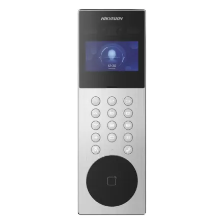 Hikvision DS-KD9203-ME6 многоабонентская вызывная IP панель с биометрическим считывателем