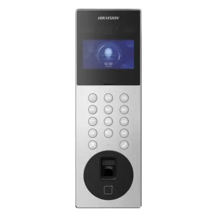 Hikvision DS-KD9203-MFE6 многоабонентская вызывная IP панель с биометрическим считывателем