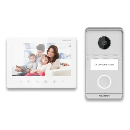 Hikvision DS-KIS101-P/Surface Комплект DS-KV1101-ME2/Surface + DS-KH1200 (монитор 7“) 