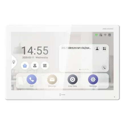 Hikvision DS-KH9510-WTE1 (White)(B) 10.1" Android IP-видеодомофон c Wi-Fi