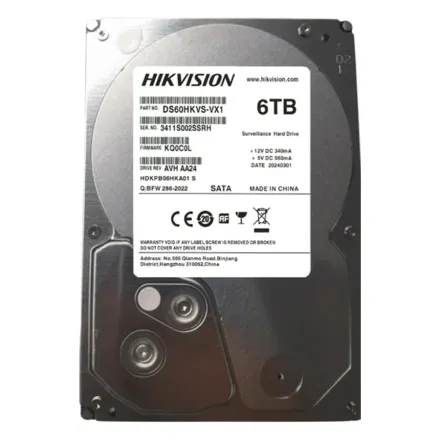 Hikvision DS60HKVS-VX1,6TB,5400,3.5'',SATA Жесткий диск