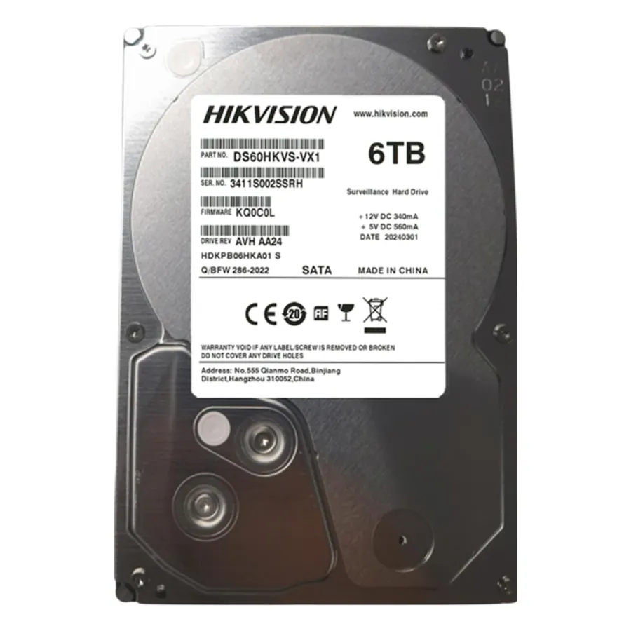 Hikvision DS60HKVS-VX1,6TB,5400,3.5'',SATA Жесткий диск