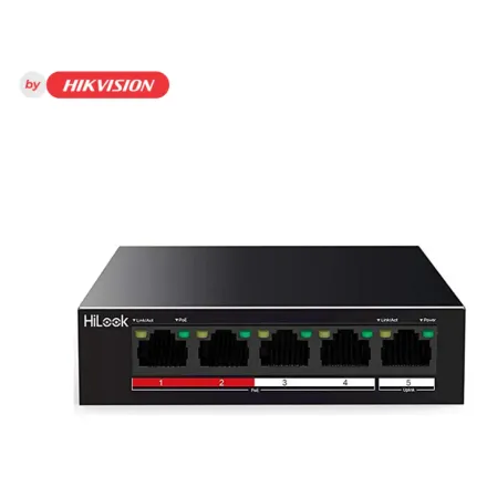 HiLook NS-0105P-35(B) Коммутатор 4-портовый неуправляемый PoE