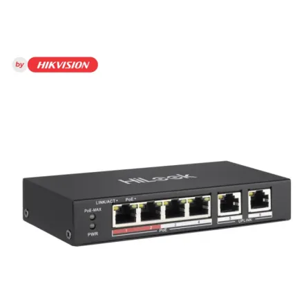 HiLook NS-0106P-35 Коммутатор 4-портовый неуправляемый PoE