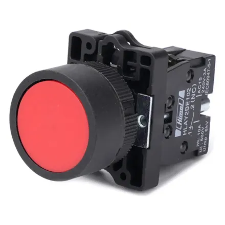Кнопка Himel 1НЗ красная