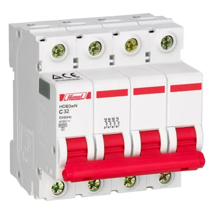Автоматический выключатель Himel HDB3w 4Р 32А С 4,5кА